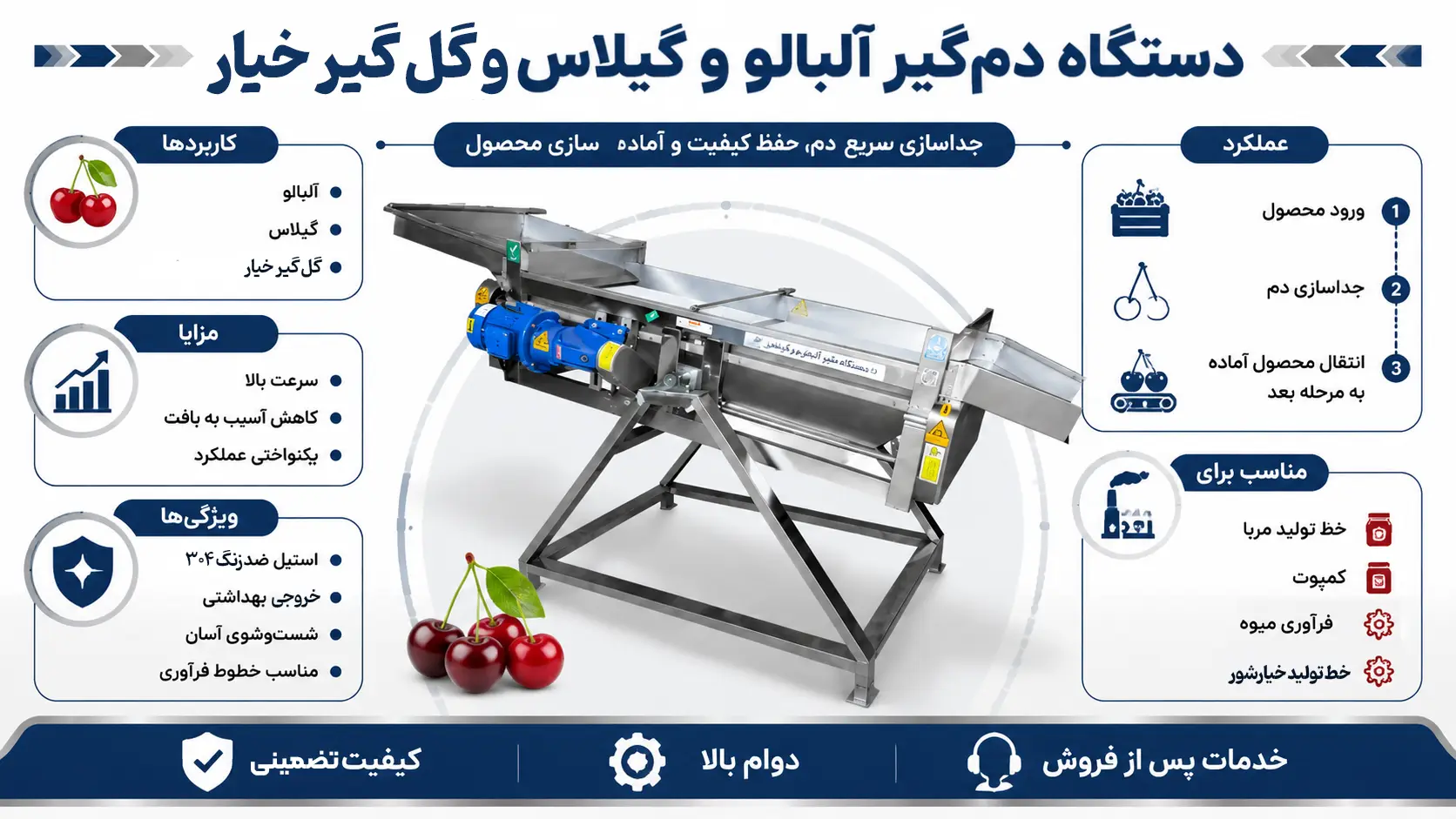 دمگیر البالو و گیلاس