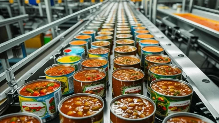 Canned stew line